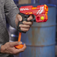 Load image into Gallery viewer, NERF Rival Knockout XX-100 Blaster -- Round Storage, 90 FPS Velocity, Breech Load -- Includes 2 Official Rival Rounds -- Team Red