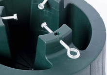 Load image into Gallery viewer, Gardenised Green Plastic Christmas Tree Stand with Screw Fastener