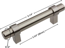 Load image into Gallery viewer, GlideRite Hardware 4006-96-ORB-1 3.75 inch Cc Oil Rubbed Bronze Solid Euro bar Pulls 1 Pack