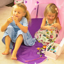 Load image into Gallery viewer, Alvantor Kids Princess Crystal Castle, Pop Play Tents Indoor Outdoor Great Game and Toy Gift for Children Fun, 35”x35”x51”