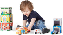Load image into Gallery viewer, Melissa &amp; Doug Nesting &amp; Sorting Buildings &amp; Vehicles