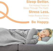 Load image into Gallery viewer, BlanQuil Quilted Weighted Blanket W/Removable Cover.