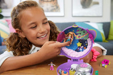 Load image into Gallery viewer, Polly Pocket Saturn Space Explorer Compact with Fun Reveals, Micro Polly and Lila Dolls, Lunar Vehicle, Alien Figure &amp; Sticker Sheet; for Ages 4 Years Old &amp; Up, Multi (GKJ51)