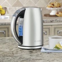 Load image into Gallery viewer, Cuisinart CPK-17 PerfecTemp 1.7-Liter Stainless Steel Cordless Electric kettle, 1.7 L, Silver