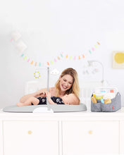 Load image into Gallery viewer, Skip Hop Changing Pad: Easy-Clean Cushioned Foam Diaper Changing Pad with Tuck-Away Toy Bar, Grey