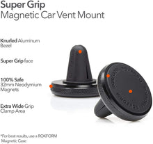 Load image into Gallery viewer, Rokform 335801 Aluminum Super Grip Universal Magnetic Air Vent Car Mount/Holder, works with all Magnetic Cases, Black