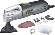 Load image into Gallery viewer, Genesis GMT15A 1.5 Amp Multi-Purpose Oscillating Tool and 19-Piece Universal Hook-And-Loop Accessory Kit with Storage Box