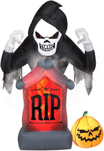 Load image into Gallery viewer, Gemmy RIP Reaper Pumpkin AIRBLOWN