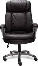 Load image into Gallery viewer, Serta Faux Leather Big &amp; Tall Executive Chair, Black