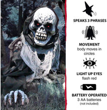 Load image into Gallery viewer, Haunted Hill Farm HHCLOWN-12FLSA Life-Size Animatronic Clown, Color 1