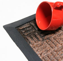Load image into Gallery viewer, Rubber-Cal "Wellington Carpet Mats - 18 x 30-inch - Rubber Backed Mats - Tan, Brown, Gray, Charcoal, Blue