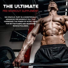 Load image into Gallery viewer, Nitric Oxide Supplement Pre Workout | Six Star Elite N.O. Fury | Pre-Workout Nitric Oxide Booster Muscle Builder | Nitric Oxide Pills for Men and Women | Workout Supplement for Men, 60 Capsules