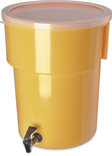 Carlisle 221004 Polyethylene Round Beverage Dispenser, 5 gal. Capacity, 12.37