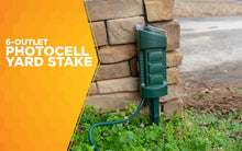 Load image into Gallery viewer, Woods Outdoor Yard Stake with Photocell and Built-In Timer