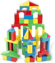 Load image into Gallery viewer, Melissa &amp; Doug 100-Piece Wood Blocks Set