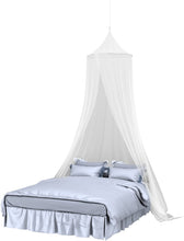 Load image into Gallery viewer, Trademark Global Mosquito Repelling Net for Beds, Hammocks, and Cribs - Insect Protection Hanging Canopy for Camping with Large Screen Opening by Lavish Home - 75-31215 , White