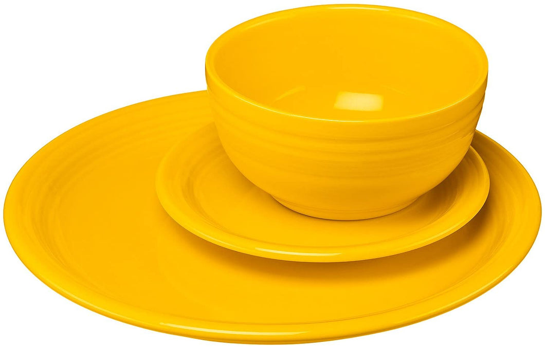 Fiestaware 3 Piece Bistro Set Daffodil 1482342