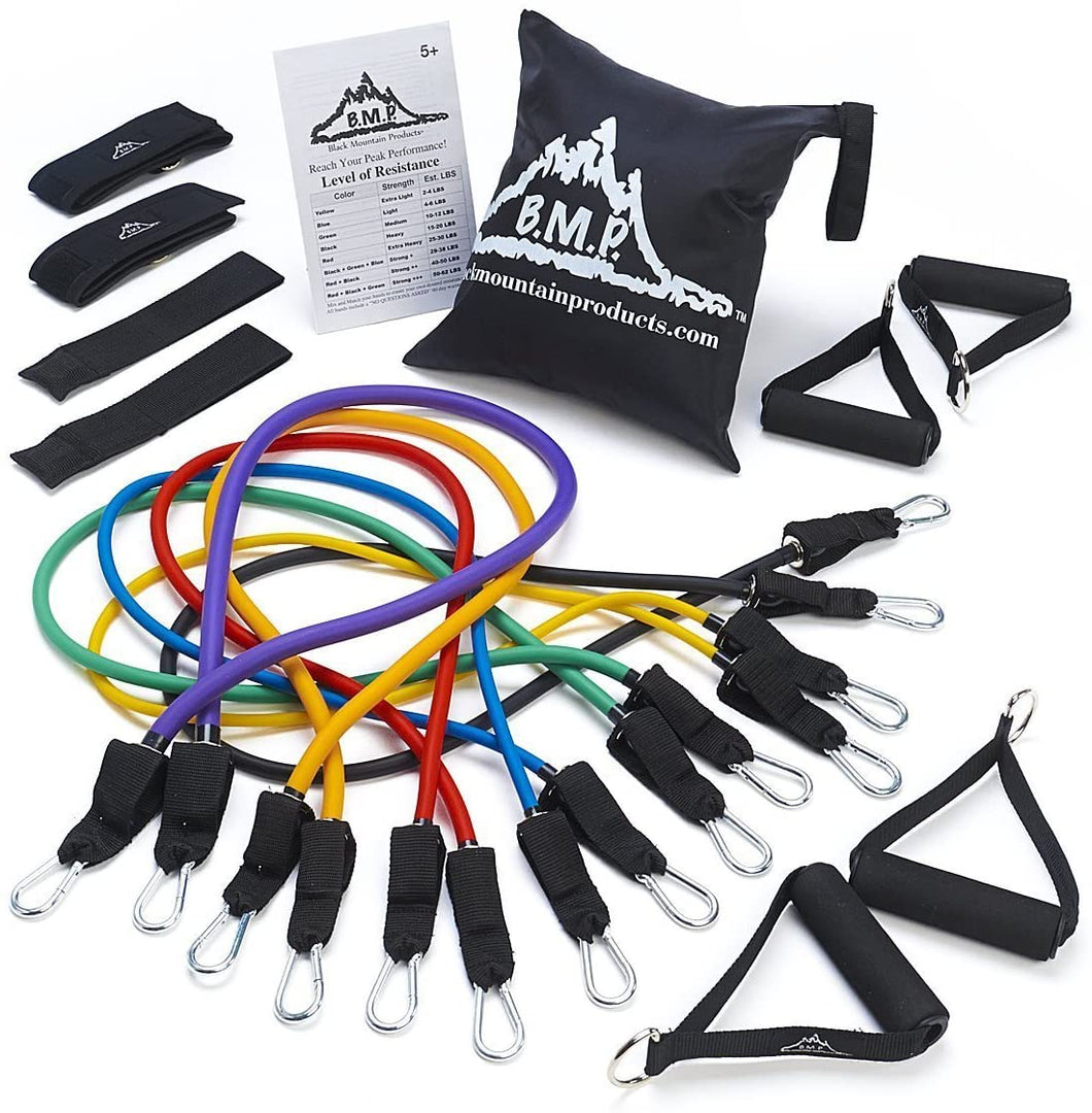 Black Mountain Products - Ultimate Resistance Band Set with Starter Guide