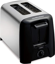 Load image into Gallery viewer, Hamilton Beach Cool Wall 2-Slice Toaster, Chrome