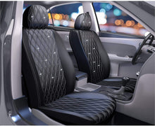 Load image into Gallery viewer, Pilot Automotive Swarovski Wavy Stitch Seat Cover Black
