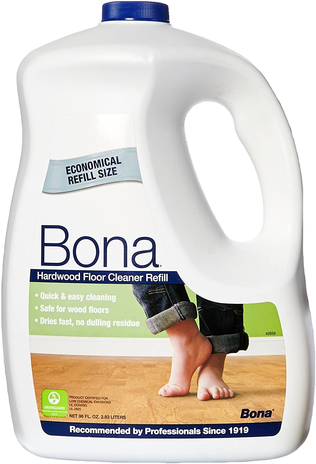 Bona Hardwood Floor Cleaner Refill, 96 fl oz