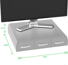 Load image into Gallery viewer, Mind Reader ' Perch' Pc Laptop IMac Monitor Stand And Desk Organizer