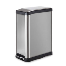 Load image into Gallery viewer, Home Zone Stainless Steel Kitchen Trash Can with Semi-Round Design and Step Pedal