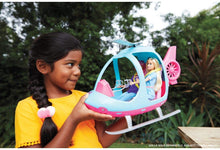 Load image into Gallery viewer, Barbie Dreamhouse Adventures Helicopter, Pink and Blue with Spinning Rotor, for 3 to 7 Year Olds