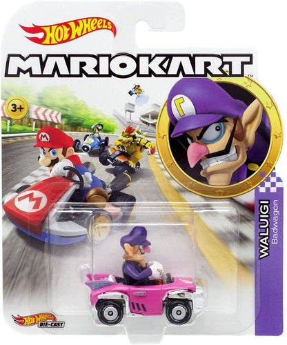DieCast Hotwheels Mario Kart Waluigi Badwagon