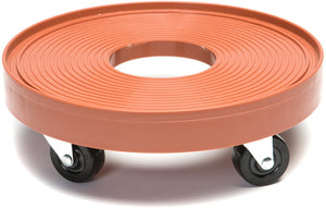 DeVault DEV3015E 12 Inch Plant Dolly With Hole Espresso