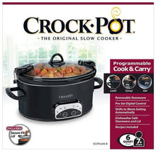 Load image into Gallery viewer, Crock-Pot Programmable 6 Quart Slow Cooker - Black