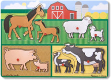 Load image into Gallery viewer, Melissa &amp; Doug Farm Peg Puzzle