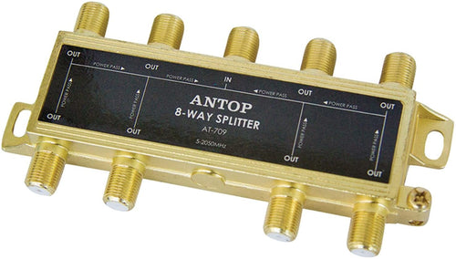 ANTOP Coaxial Cable Splitter Ultra Mini Distribution for Satellite TV Antenna Signals 2GHz- 5-2050MHz