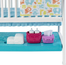 Load image into Gallery viewer, Barbie Nursery Playset with Skipper Babysitters Doll, 2 Baby Dolls, Crib and 10+ Pieces of Working Baby Gear and Themed Toys, Gift Set for 3 to 7 Year Olds, Multicolor