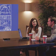 Load image into Gallery viewer, Miroir Smart HD Portable Mini Projector M300A, Surge Series, Android OS Native Apps Available, LED Lamp, Auto Focus, Built in Rechargeable Battery, HDMI Input Wireless Input