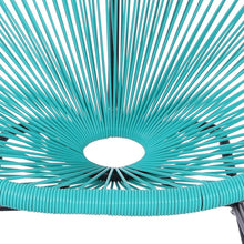 Load image into Gallery viewer, Patio Time Outdoor Furniture Metal Oval Weave Lounge Acapulco Sun Chairs (Set of 2, Turquoise)