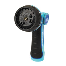 Load image into Gallery viewer, Sun Joe AJHN102 Heavy Duty Indestructible Metal Multi Function Adjustable Hose Nozzle with Smart Throttle