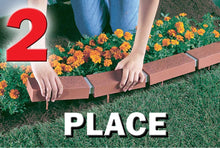 Load image into Gallery viewer, Argee RG825 Lets Edge It Decorative Plastic Brick Edging, no Lights, 25 feet, Terra Cotta