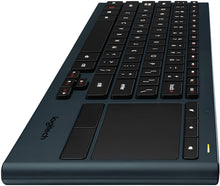 Load image into Gallery viewer, Logitech K400 Plus Wireless Living-Room Touch TV Keyboard with Easy Media Control and Built-in Touchpad, Works with Windows, Android, Long Battery Life, USB Unifying Connection, 2.4GHz