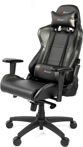 Arozzi VERONA-PRO-V2-OR Premium Racing Style Gaming Chair with High Backrest, Recliner, Swivel, Tilt, Rocker and Seat Height Adjustment, Lumbar and Headrest Pillows