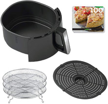 Load image into Gallery viewer, GoWISE USA GW22956 7-Quart Electric Air Fryer with Dehydrator &amp; 3 Stackable Racks