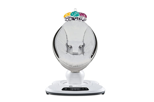 4moms mamaRoo 4 Bluetooth-Enabled high-tech Baby Swing – Classic Nylon Fabric with 5 Unique motions