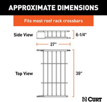 Load image into Gallery viewer, CURT 18117 21 x 37-Inch Roof Rack Extension for CURT Rooftop Cargo Carrier 18115