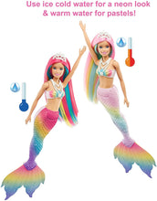 Load image into Gallery viewer, Barbie Dreamtopia Rainbow Magic Mermaid Doll with Rainbow Hair and Water-Activated Color Change Feature, Gift for 3 to 7 Year Olds