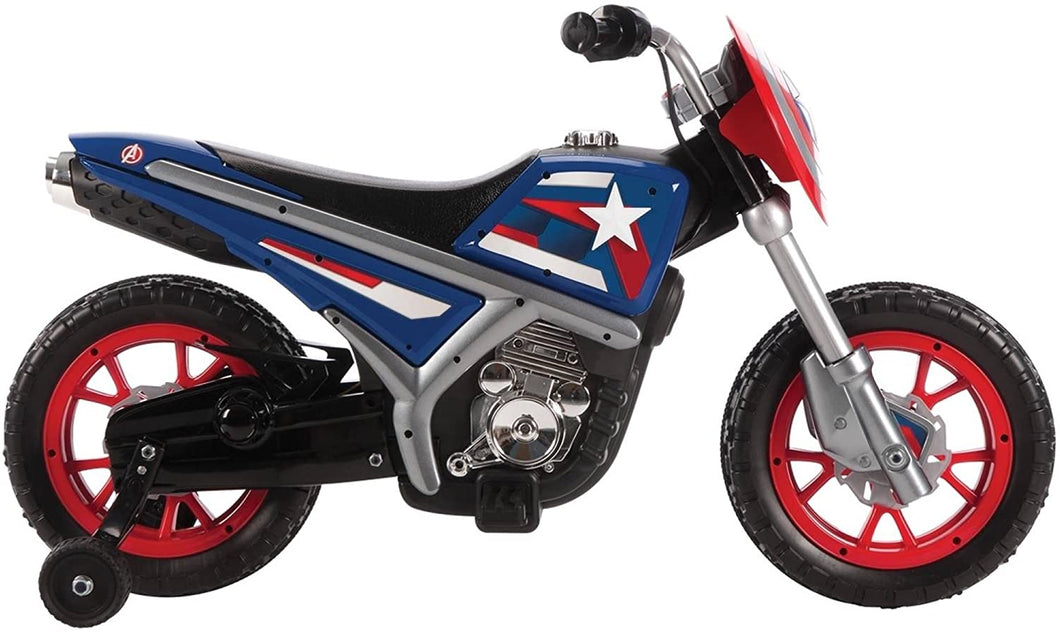 Huffy Captain America 6V Battery-Powered Ride-On