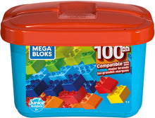 Load image into Gallery viewer, Mega Bloks Open-Ended Play Brick Box for Junior Builders: Building Toys for Creative Play (100 Pieces)