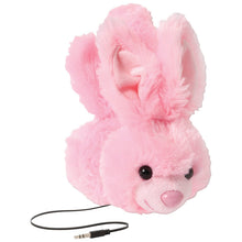 Load image into Gallery viewer, ReTrak Retractable Animalz Tangle-Free, Volume Limiting (85 dB) Over Ear Headphones for Kids, Pink Bunny (ETAUDFBNY)