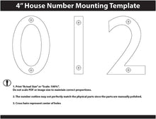 Load image into Gallery viewer, Architectural Mailboxes. Brass Floating House Number