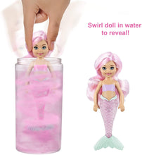 Load image into Gallery viewer, Barbie Color Reveal Chelsea Mermaid Doll with 6 Surprises 3 Mystery Bags Contain a Snap-On Bodice, Crown &amp; Fin Comb; Mermaid-Themed; Gift for Kids 3 Years &amp; Older