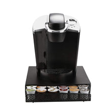Load image into Gallery viewer, Mind Reader MTRAY-BLK Capacity K-Cup Coffee Pod Storage Organizer Drawer Metal Mesh, Black